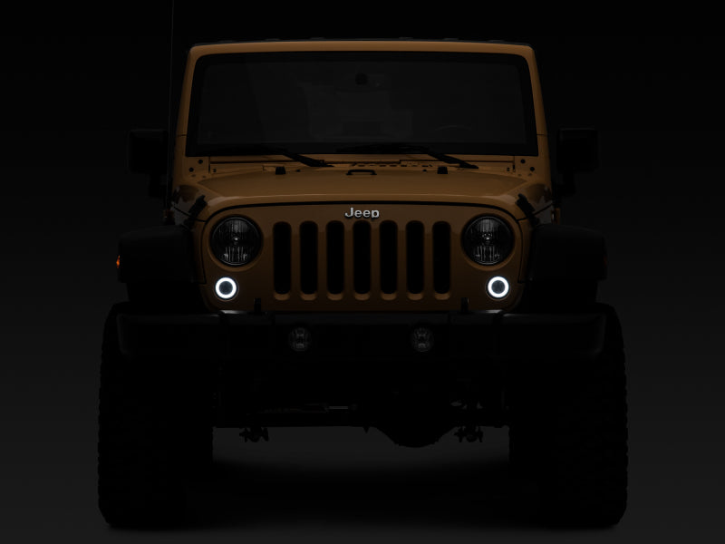 Raxiom J127017 Raxiom 07-18 Jeep Wrangler JK Axial Series LED Turn Signals w/ Halo (Smoked)