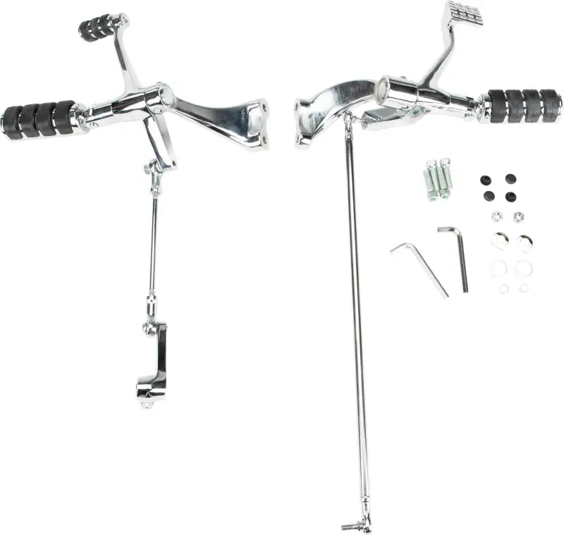 35-0215CK Forward Control Kit Xl 04 13 Chr W/Rubber Band Pegs