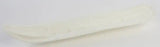Light-colored boat-shaped ceramic dish for Powder Pro Ski Bottom product display