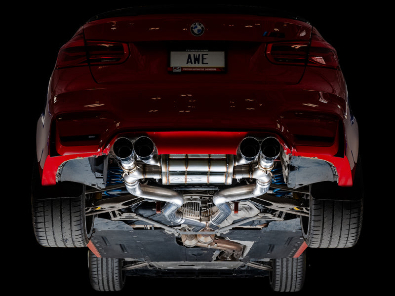 AWE Tuning 3025-42070 AWE Tuning BMW F8X M3/M4 SwitchPath Catback Exhaust - Chrome Silver Tips