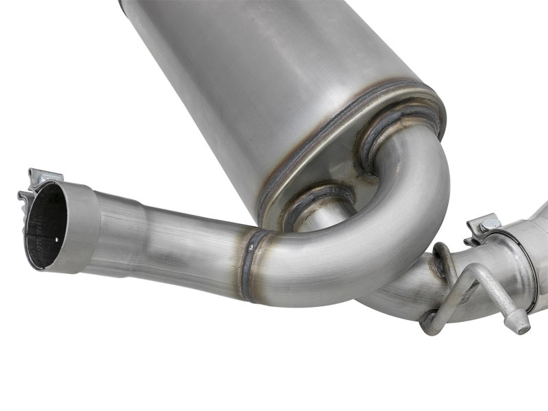 aFe 49-48061-P aFe Rebel Series 2.5in 409 SS Axle-Back Exhaust w/Polished Tips 07+ Jeep Wrangler (JK) V6 3.6L/3.8L
