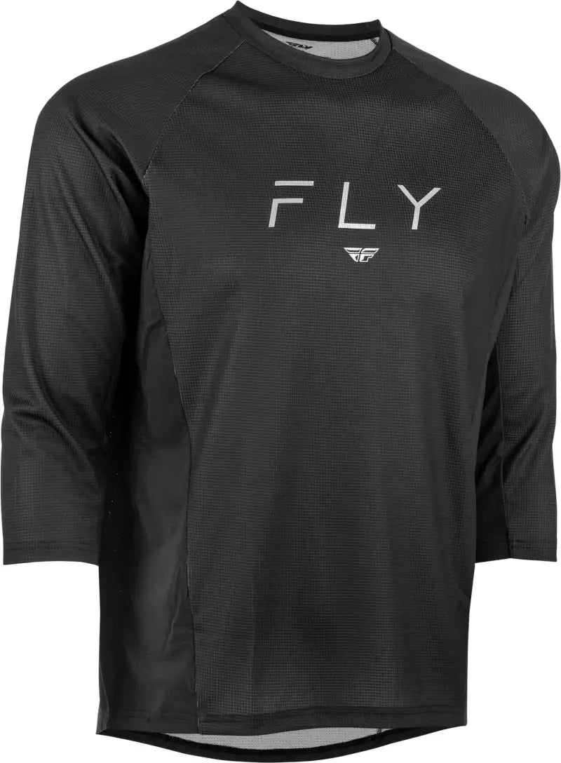 FLY RACING 352-8130S Ripa 3/4 Sleeve Jersey Black/Grey Sm