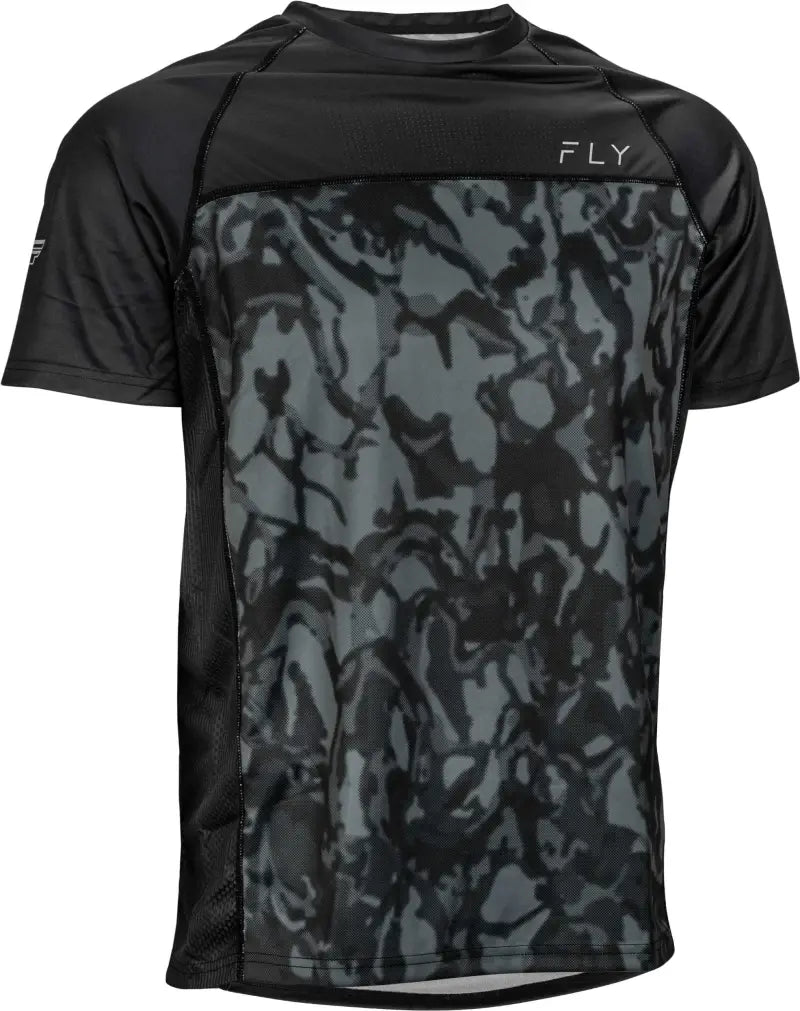 FLY RACING 352-8140S Super D Jersey Dark Grey Camo/Black Sm
