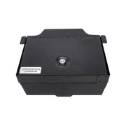 "354-01 Tuffy Sec Security Console Insert, durable black insert designed for secure vehicle storage, featuring a key lock mechanism and easy installation by Tuffy."