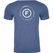 354-0319S Fly Atom Tee Cool Blue Heather Sm - (2024)