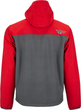Red and gray Checkpoint Jacket 354-63843X with cinch-cord adjustment for all-day comfort