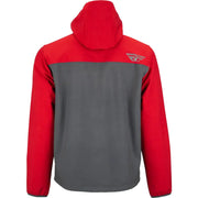 Red and gray Checkpoint Jacket 354-63843X with cinch-cord adjustment for all-day comfort