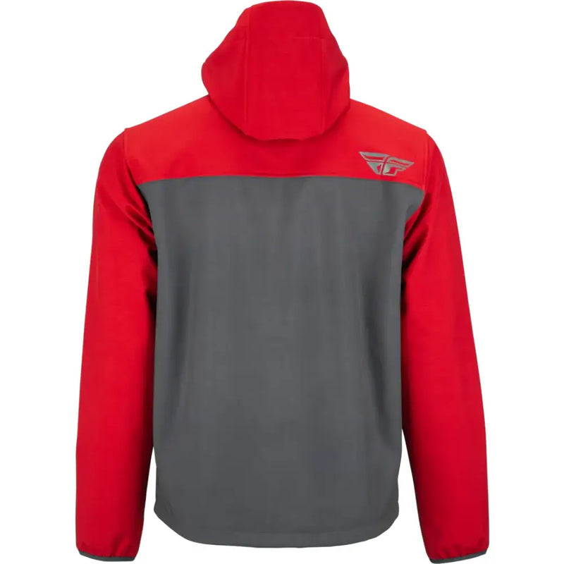 Red and gray Checkpoint Jacket 354-63843X with cinch-cord adjustment for all-day comfort