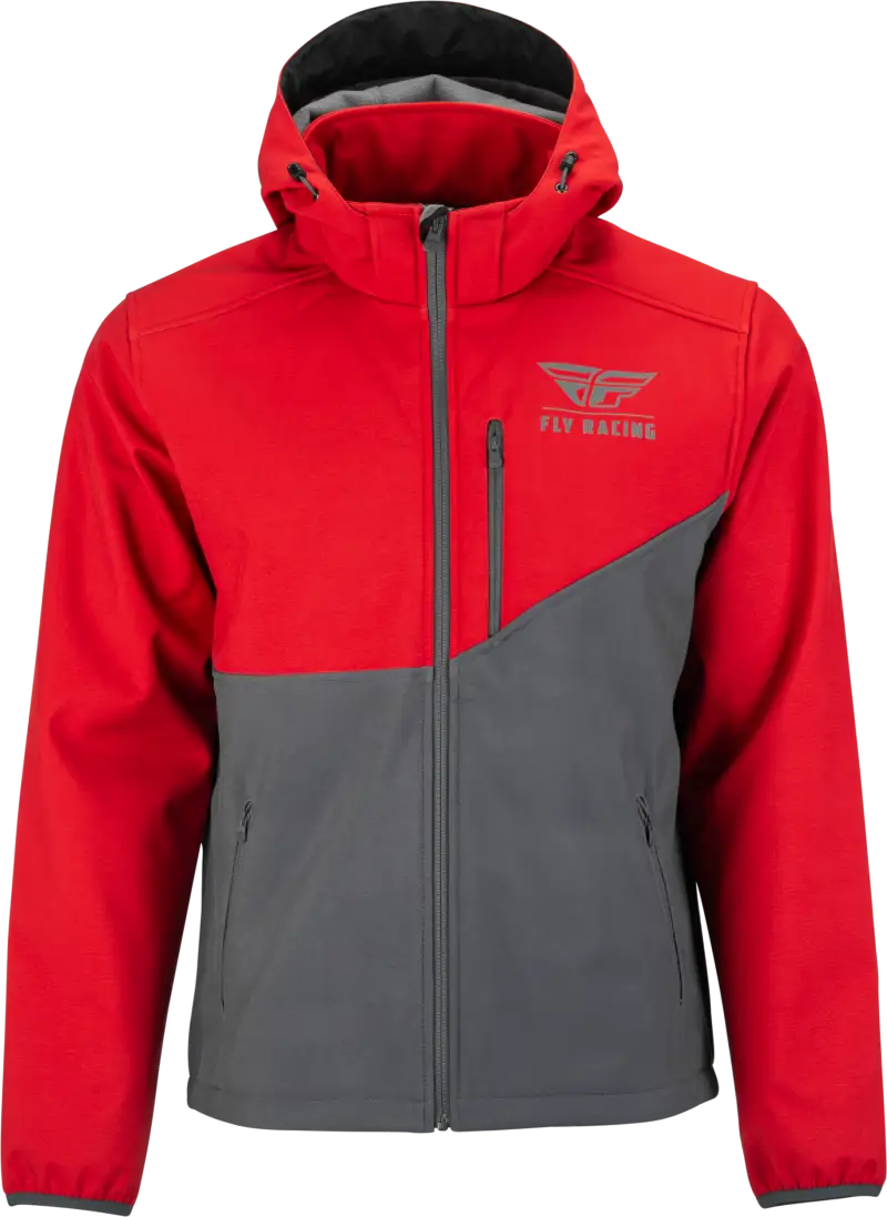 354-6384L Checkpoint Jacket Grey/Red Lg - RV and Auto Parts
