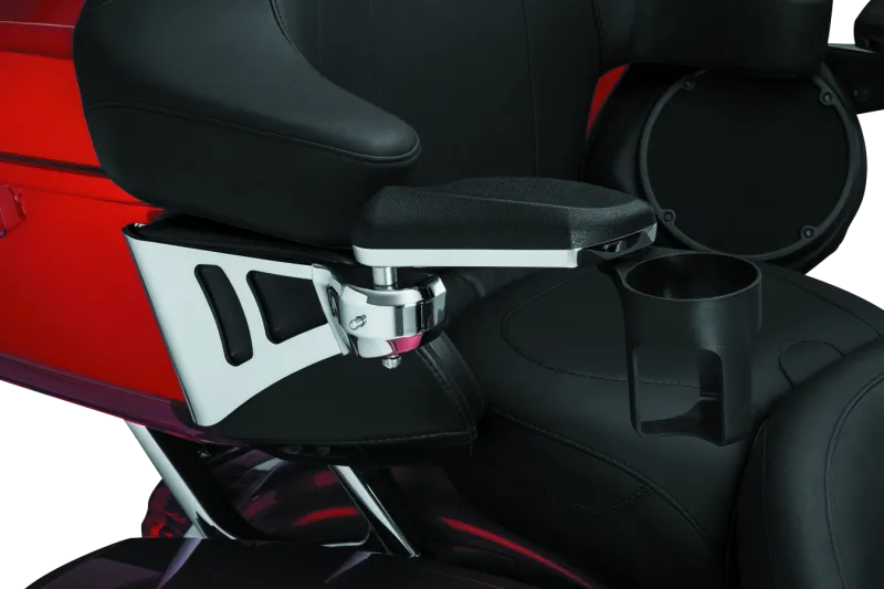 Kuryakyn Passenger Armrests 14-23 Touring Models Chrome for RV, Automotive, Powersports, off-road, marine, exterior, truck accessories, interior, truck bed, RV parts, AVADA - Best Sellers, Seats, Armrests