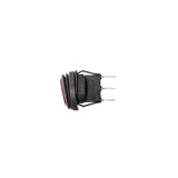 KC HiLiTES Illuminated LED 10A Round Rocker Light Switch - Red - 3113