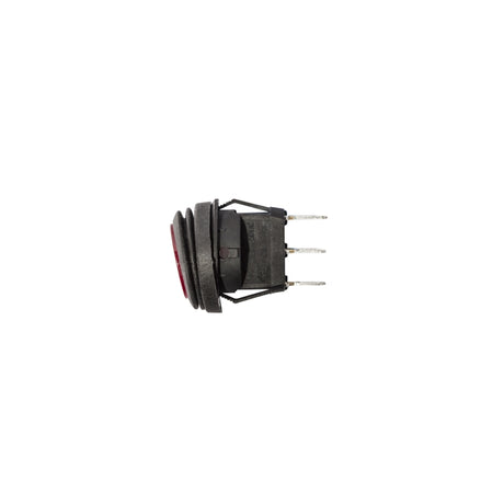 KC HiLiTES Illuminated LED 10A Round Rocker Light Switch - Red - 3113