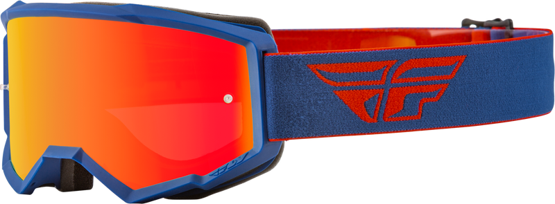 Fly Racing Fly Racing 37-51718 Youth Zone Goggle Red/Navy W/ Red Mirror/Amber Lens