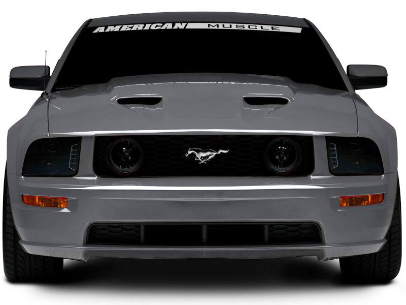 Raxiom 49128 Raxiom 05-09 Ford Mustang w/ Halogen LED Halo Prjctr Headlights-Blk Hsng(Smoked Lens Exclude GT500)