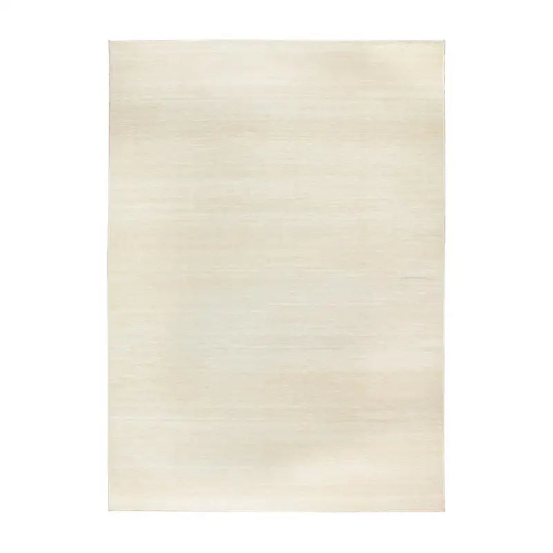 Rectangular crystal art solid cream washable rug in 361445WEB Crystal Art collection