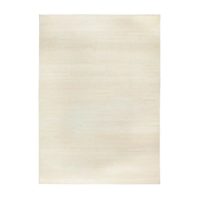 Rectangular crystal art solid cream washable rug in 361445WEB Crystal Art collection