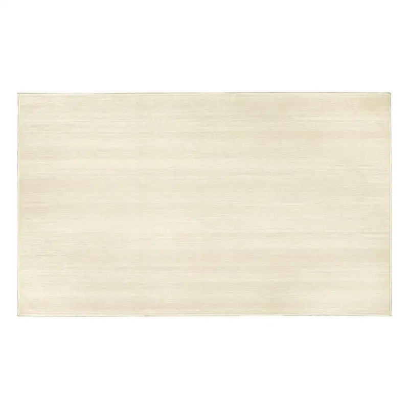 361470WEB Crystal Art Solid Cream 3X5 Washable Rug - Carpet