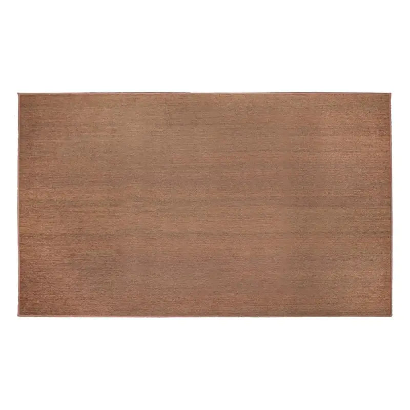 361472WEB Crystal Art Solid Espresso 3X5 Washable Rug - Carpet