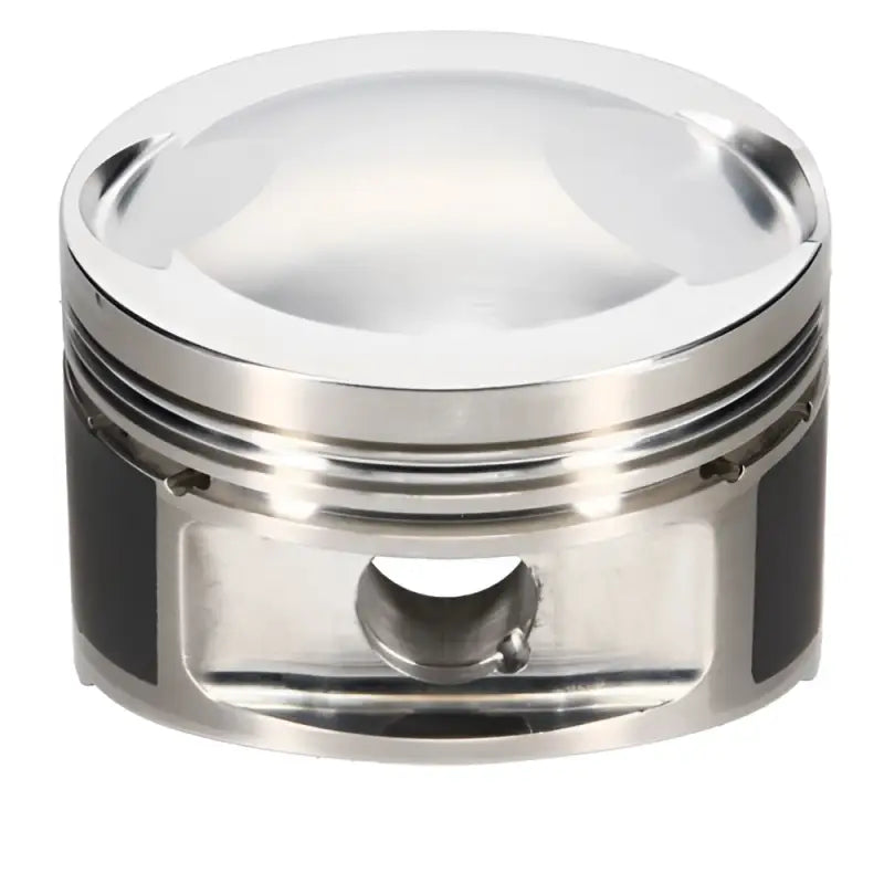 Wiseco Ferrari high-performance piston with black rings and silver finish
