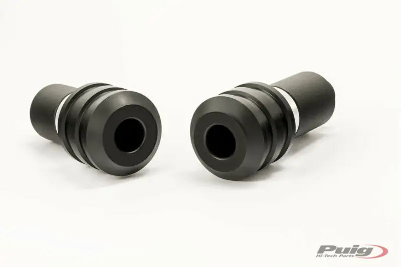 PUIG 3627N Frame Sliders Vintage Black Tri, High Resistance Nylon Crash Pads, Pro Frame Sliders for Bike Protection