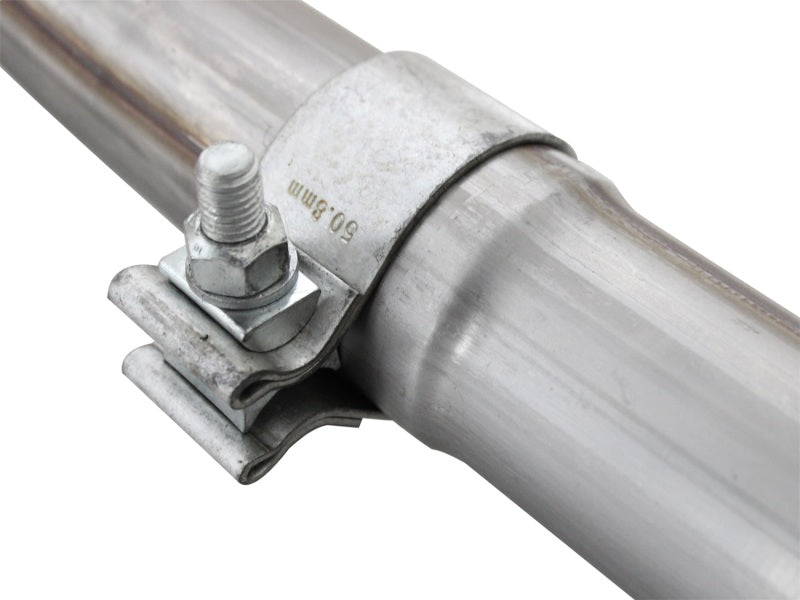 aFe 48-46208 aFe Power Twisted Steel Y-Pipe Stainless Steel 2.5in 12-14 Jeep Wrangler V6 3.6L