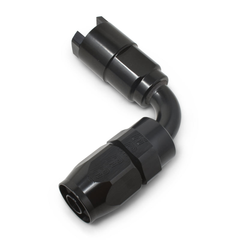 Russell 611223 Russell Performance 3/8in SAE Quick Disc Female to -6 Hose Black 90 Degree Hose End - 611223