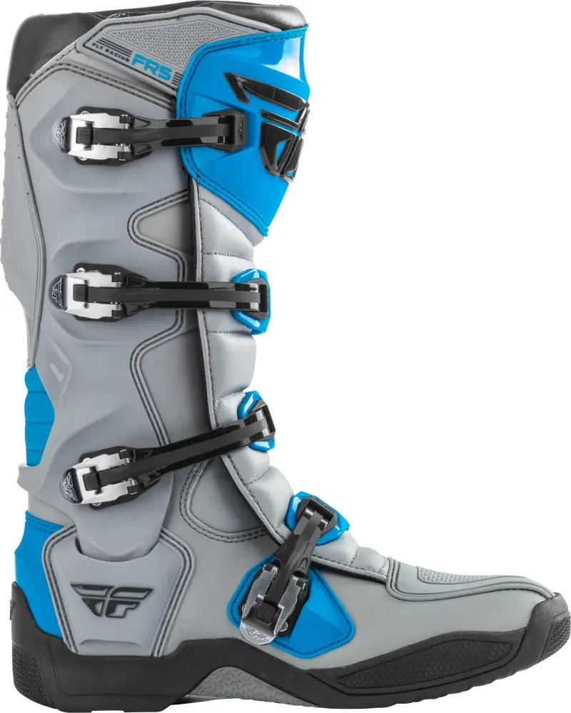 FLY RACING 364-71107 Fr5 Boots Grey/Blue Sz 07