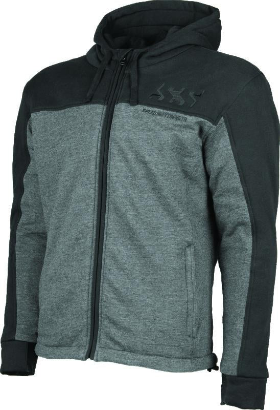 Speed and Strength 880398 Speed and Strength Hammer Down Armored Hoody Black/Grey - XL - 880398
