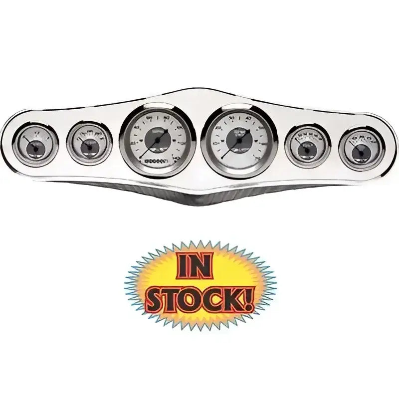 36535 Billet Spec Dash 6 Gauge Ctr Trim Style 3-3/8 - Panel