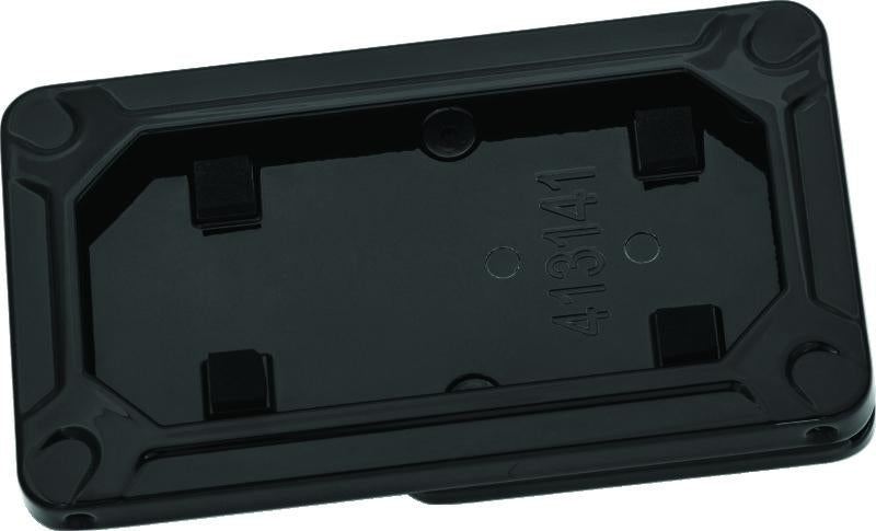 Kuryakyn 3142 Kuryakyn Nova Side Mount License Plate Frame Gloss Black - 3142
