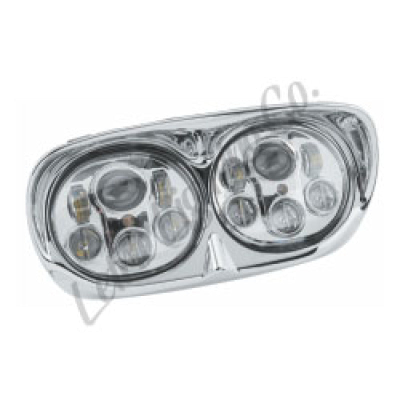 Letric Lighting LLC-LRHP-CC Letric Lighting Led Hdlght Dual 5.75in Chr