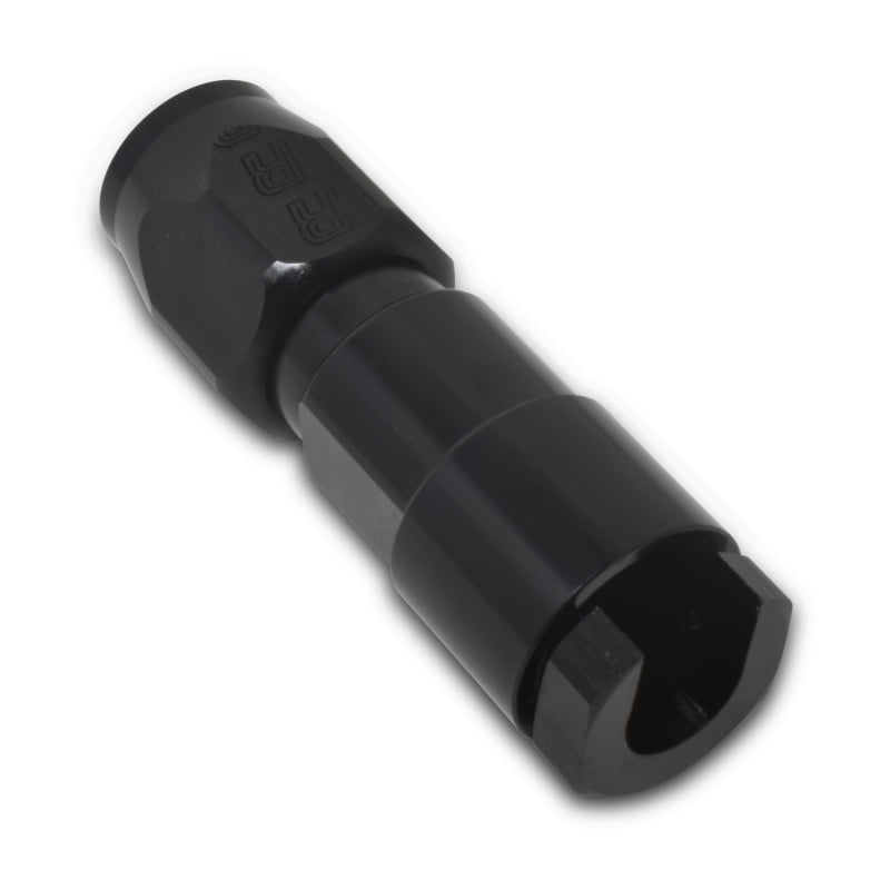 Russell 611253 Russell Performance 5/16in SAE Quick Disc Female to -6 Hose Black Straight Degree Hose End - 611253