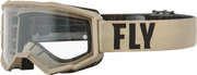 FLY RACING Youth Focus Goggle Khaki/Brown W/ Clear Lens