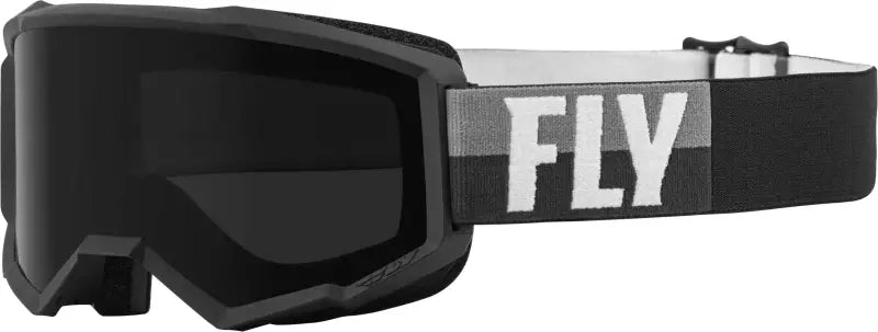 FLY RACING 37-51672 Zone W/C Goggle Black/White W/Dark Smoke Hydrophoc Lens