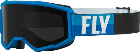 37-51673 Fly Racing Zone W/C Goggle Blue/Black W/Dark Smoke Hydrophoc Lens - RV and Auto Parts