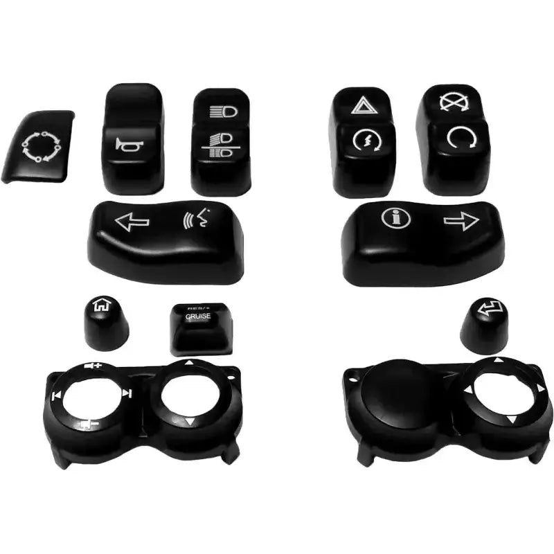 370342 Switch Cap Kit Black `16 Up Flht/Fltr Exc Se Models
