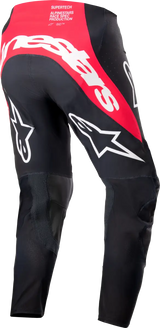 3723224-1323-34 Supertech Ward Pants Black/Red Berry Sz 34