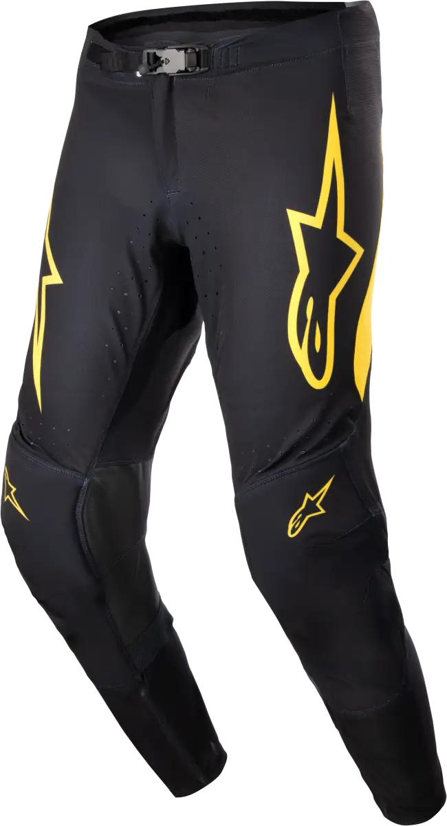 3723224-15-36 Supertech Ward Pants Black/Yellow Sz 36