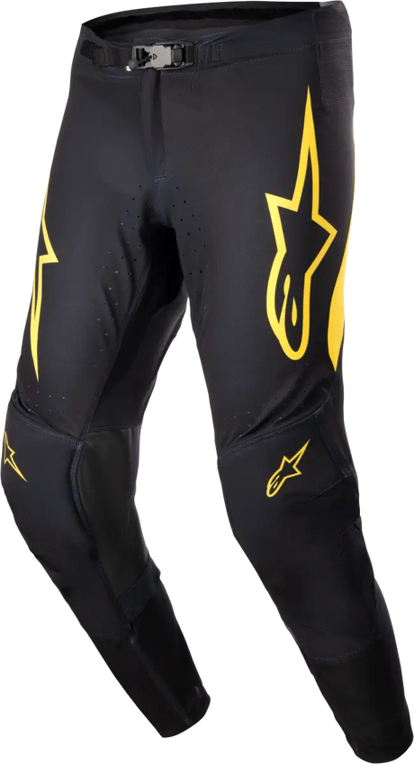 3723224-15-36 Supertech Ward Pants Black/Yellow Sz 36