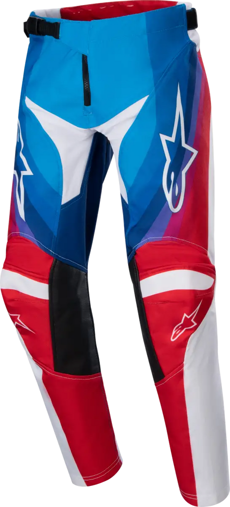 3746924-736-22 Youth Racer Pneuma Pants Blu/Mars Red/White Sz 22