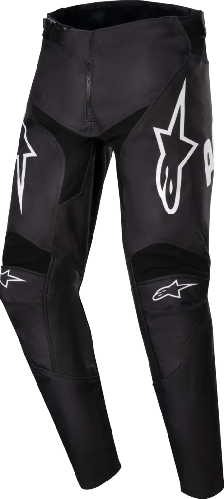 3748324-12-22 Youth Racer Hana Pants Black/White Sz 22
