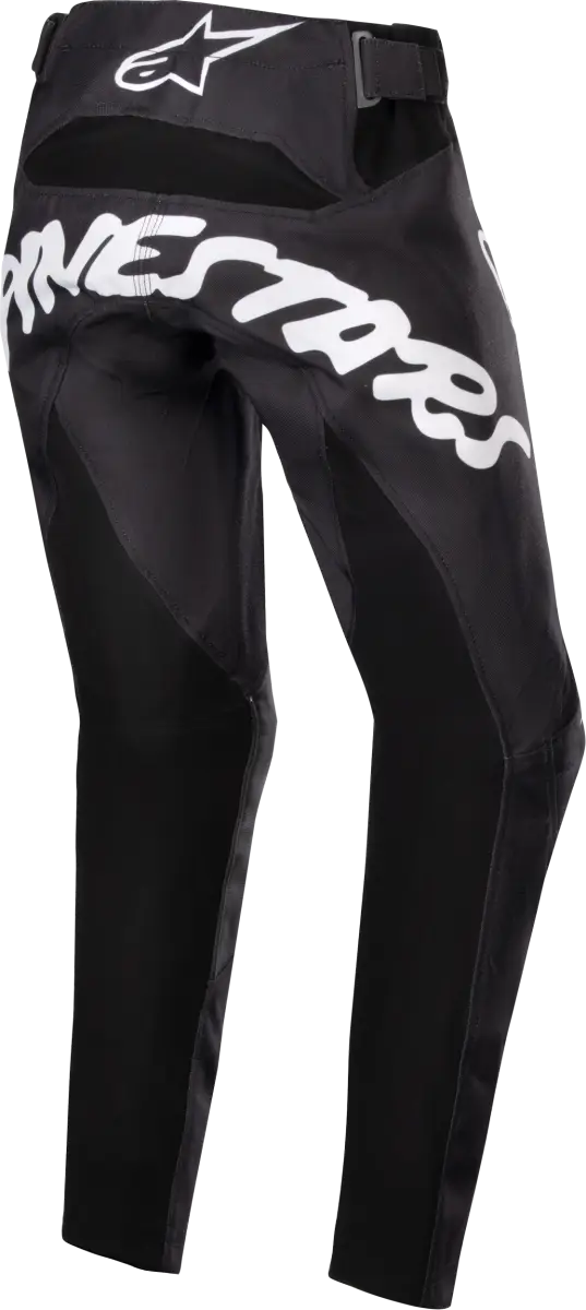 3748324-12-22 Youth Racer Hana Pants Black/White Sz 22