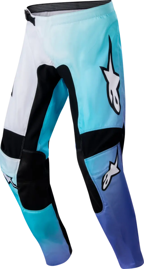 3752724-276-30 Stella Fluid Pant White/Turquoise Sz 30 - Pants