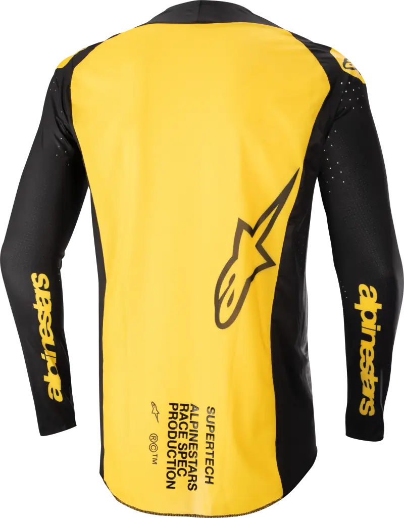 3763224-15-L Supertech Ward Jersey Black/Yellow Lg