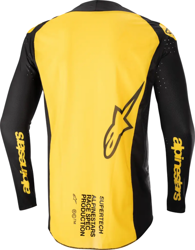 3763224-15-L Supertech Ward Jersey Black/Yellow Lg