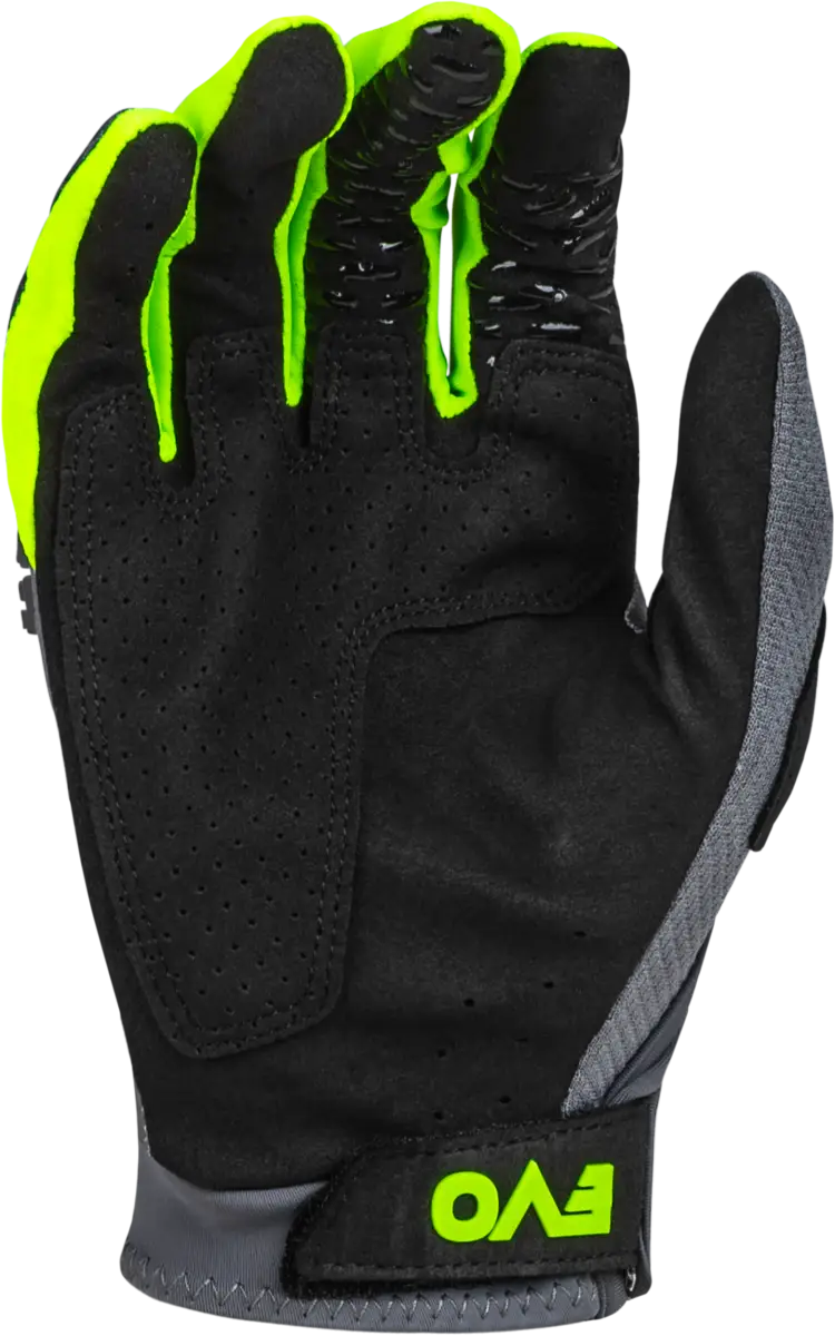 377-111L Evolution Dst Gloves Charcoal/Neon Green Lg - RV and Auto Parts