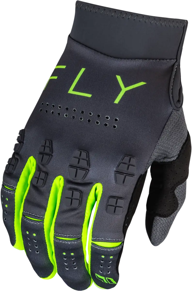377-111L Evolution Dst Gloves Charcoal/Neon Green Lg - RV and Auto Parts