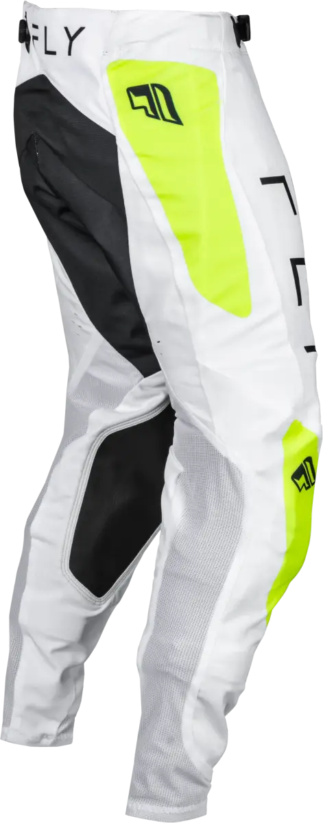 377-13334 Evolution Dst Pants White/Hi Vis Sz 34 featuring four-way HEX-Stretch fabric for mobility and durability, stretch-mesh ventilation, leather heat shield panels with Kevlar stitching, breathable light mesh seat panel, advanced Lycra liner, BOA Fit System, and exclusive zipper lock system, Powersports, Pants, AVADA - Best Sellers