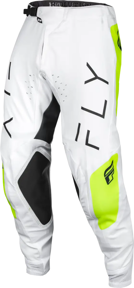 White and Hi Vis Evolution Dst Pants with HEX-Stretch fabric, mesh ventilation, DuPont™ Kevlar® stitching, and BOA® Fit System, perfect for RV, Automotive, Powersports, off-road, marine, exterior, truck accessories, interior, truck bed, rv parts, Powersports, Pants, AVADA - Best Sellers