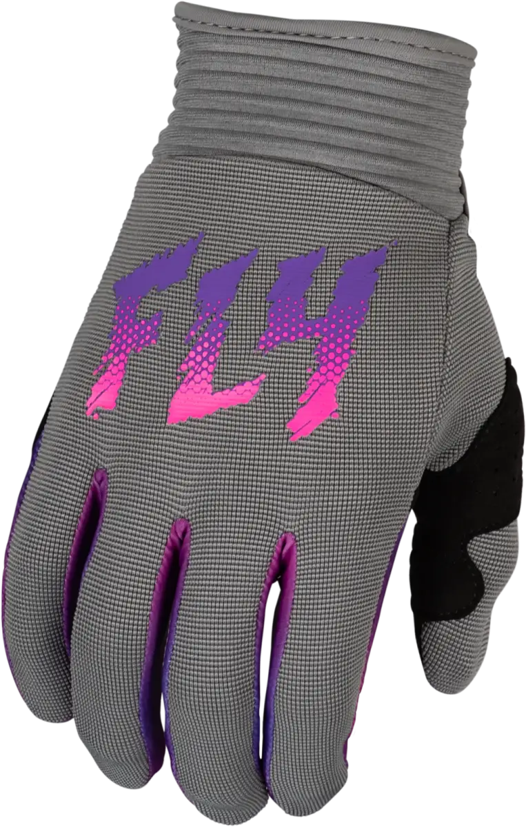 377-210YM Youth F 16 Gloves Grey/Pink/Purple Ym - RV and Auto Parts